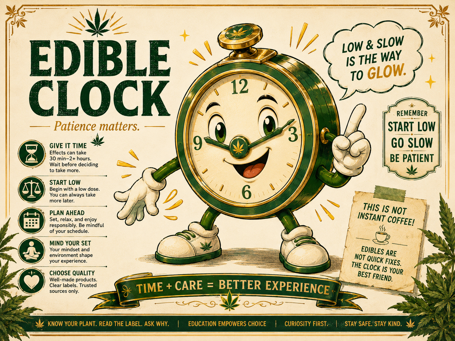 Edible Clock character poster.