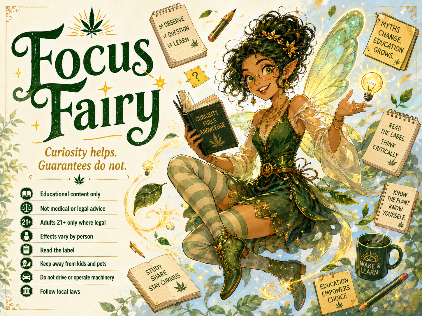 Focus Fairy character poster.