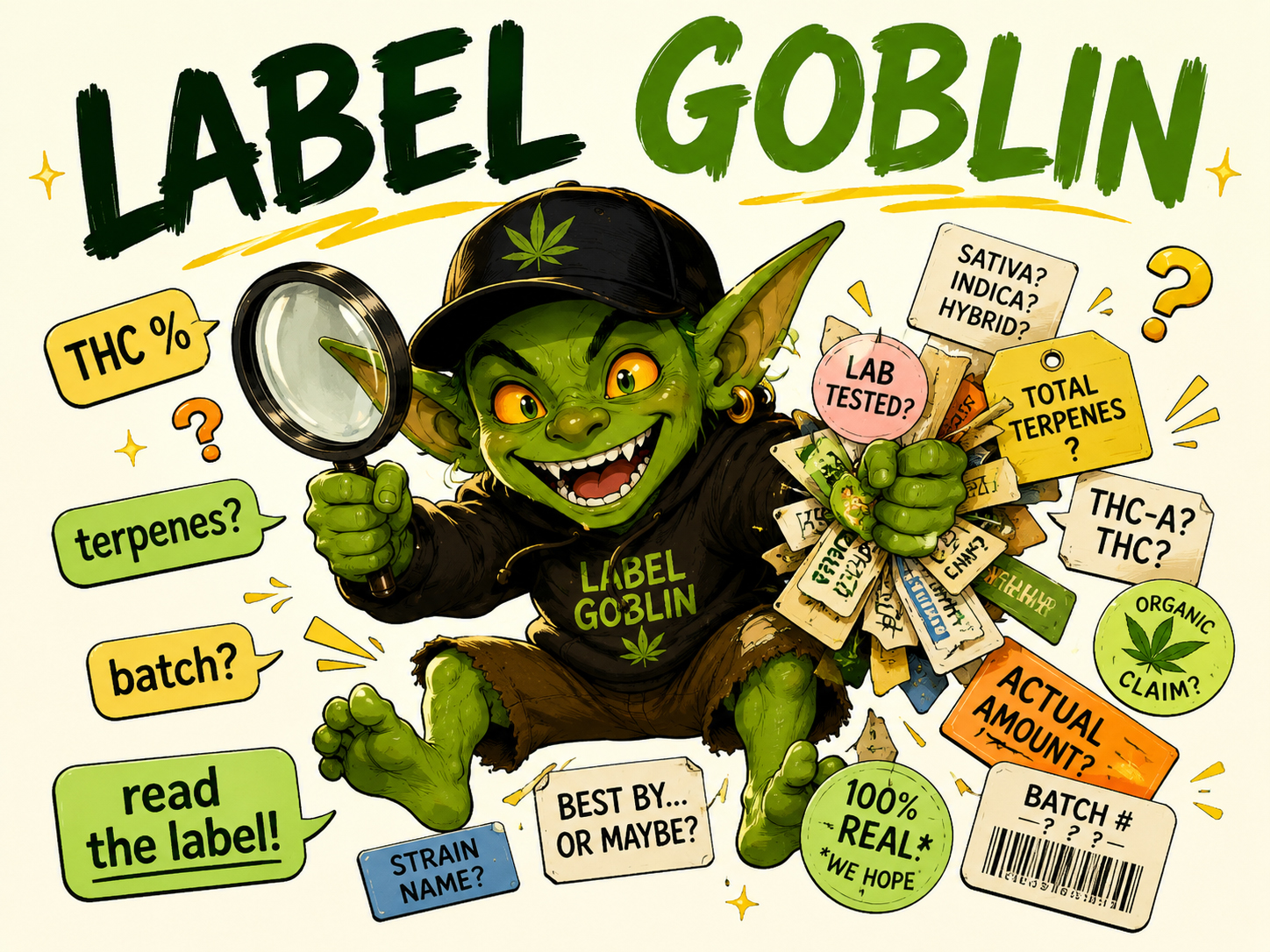 Label Goblin character poster.