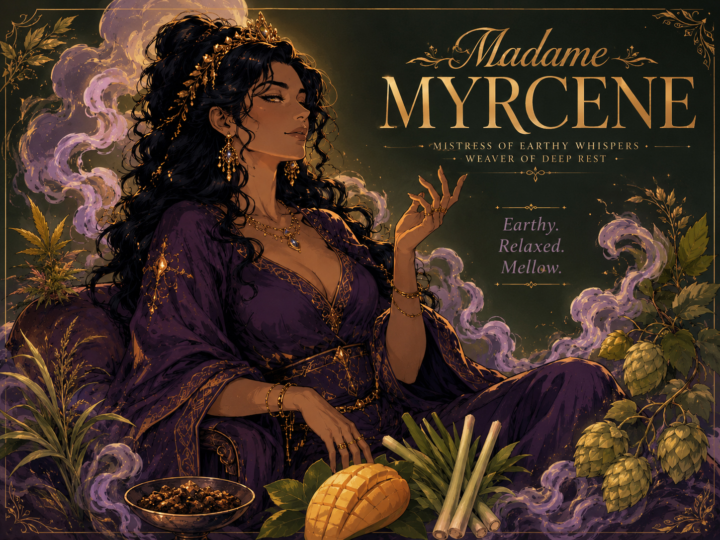 Madame Myrcene character poster.